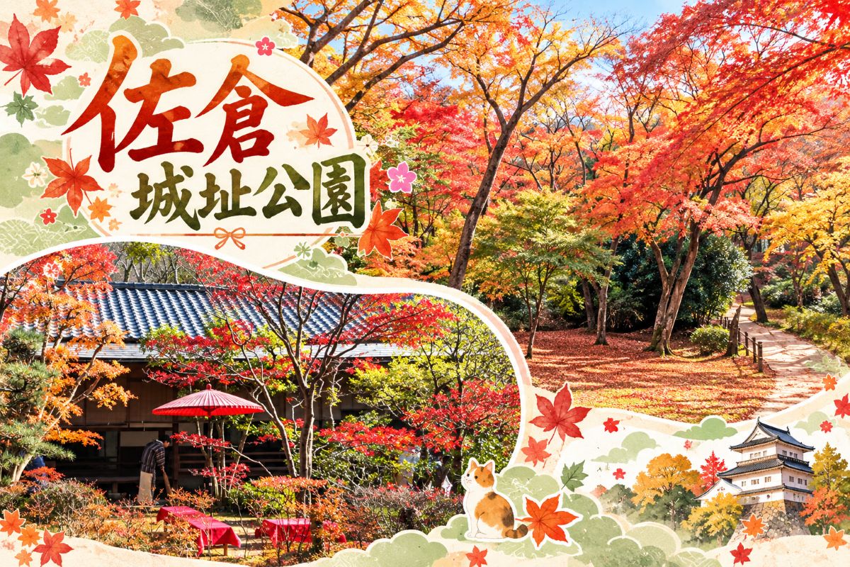 佐倉城址公園秋日風情