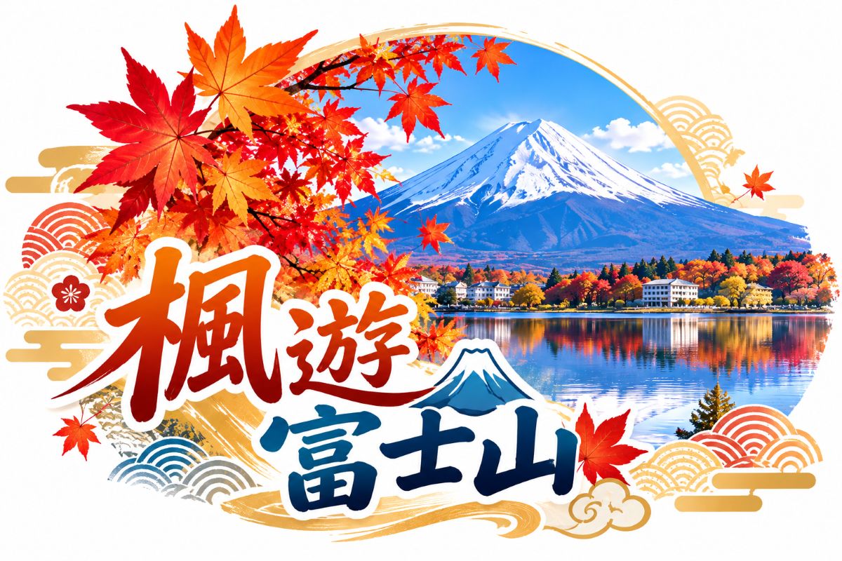 楓紅物語．富士山．